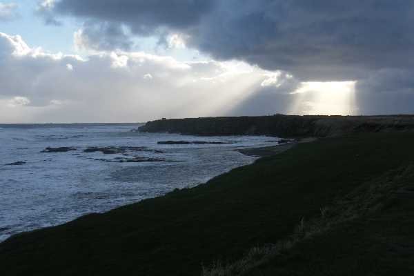 A clifftop section of the Coast Path.