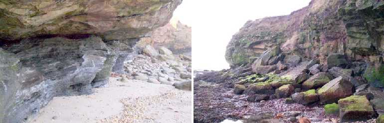 The far end of Braidcarr beach.