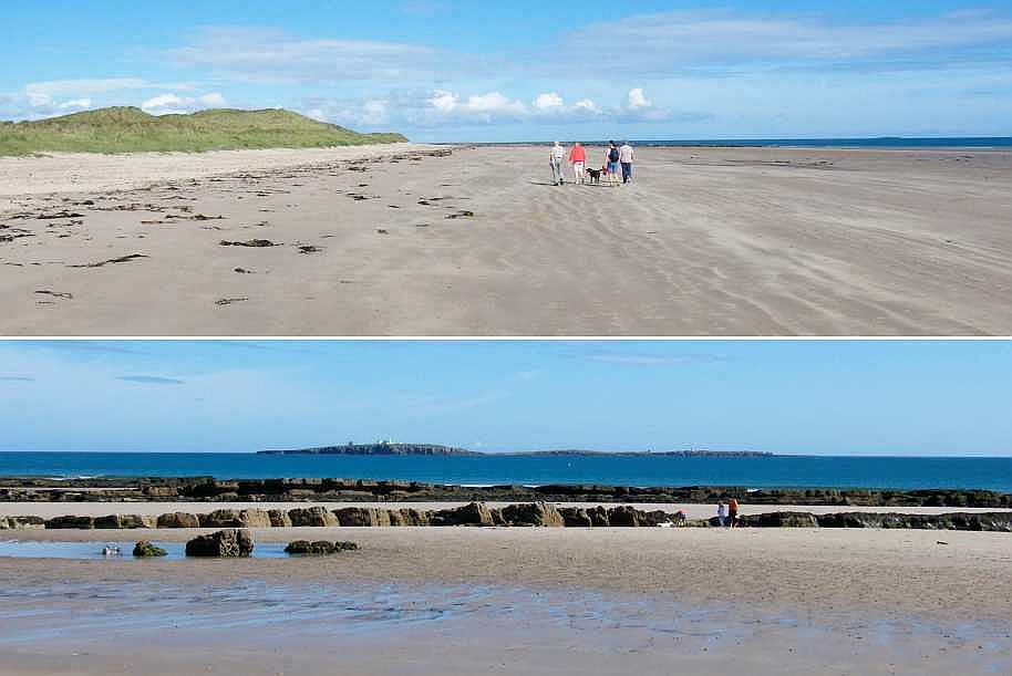 North beach and Inner Farne.