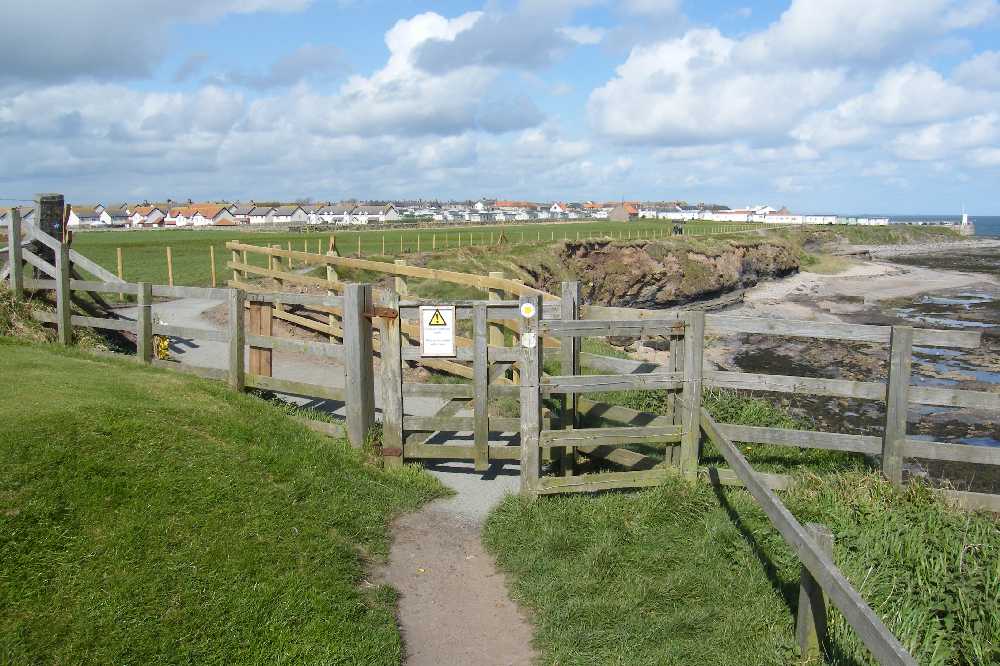 Golf course gateway.