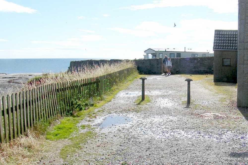 Gravel path.