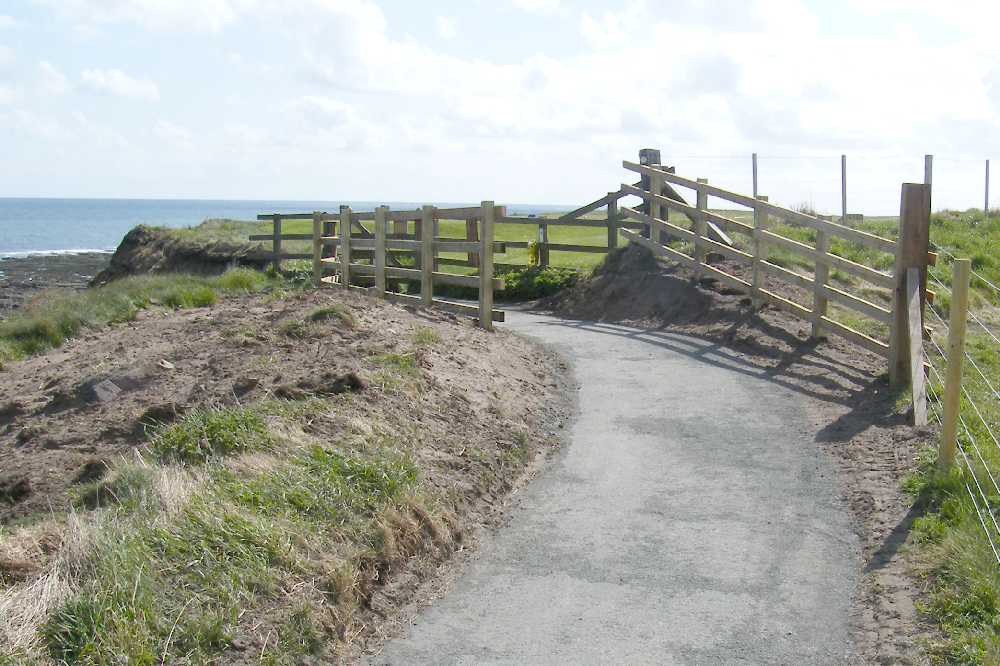 Golf course gateway.